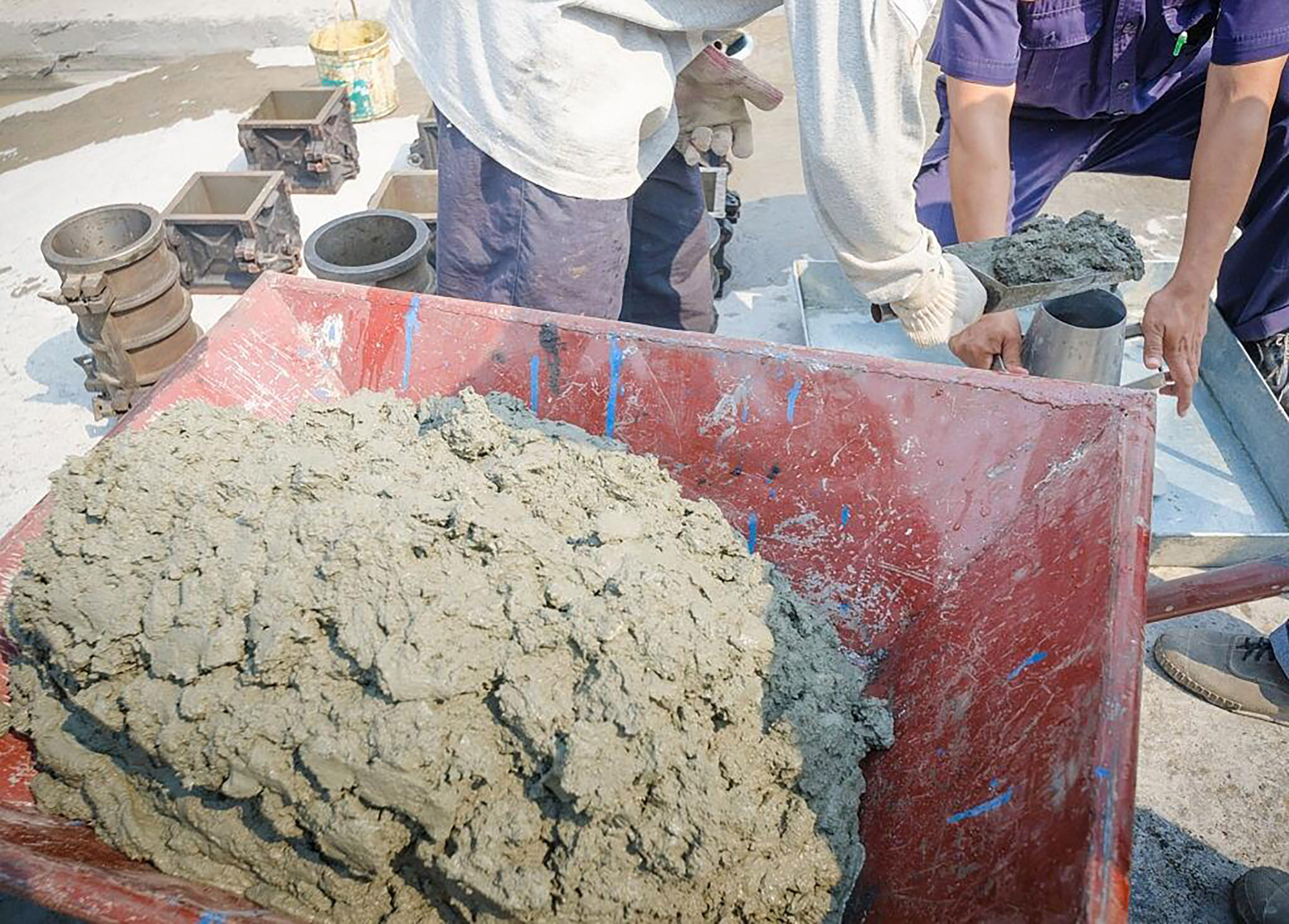 Цементно песчаная смесь испытания